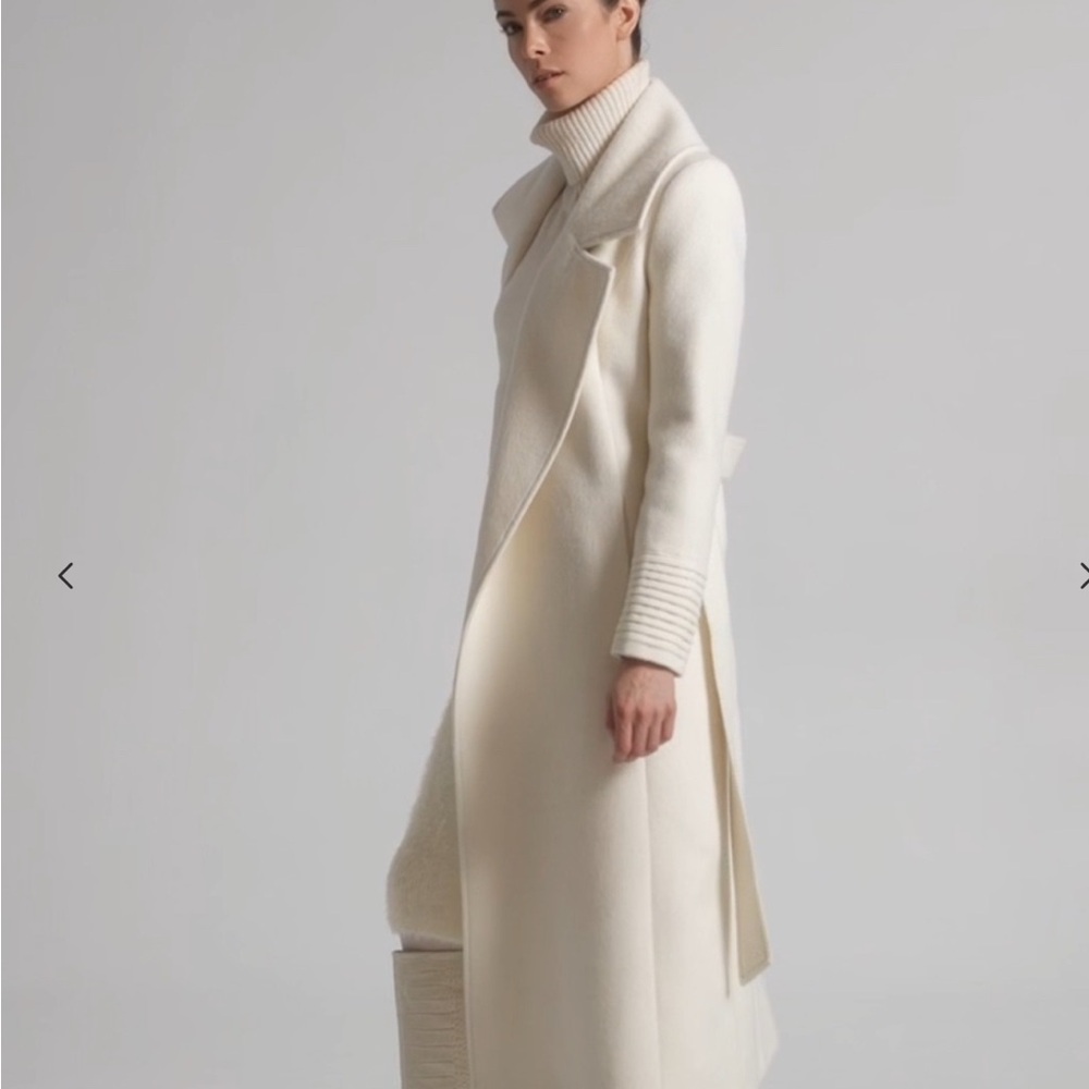 Sentaler Alpaca Coat (white/cream)